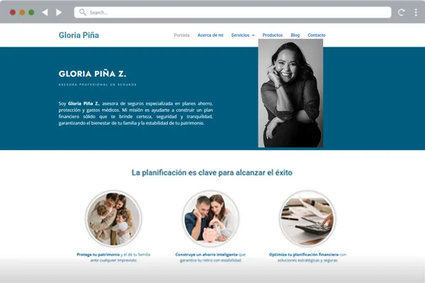 Sitio web de restaurante